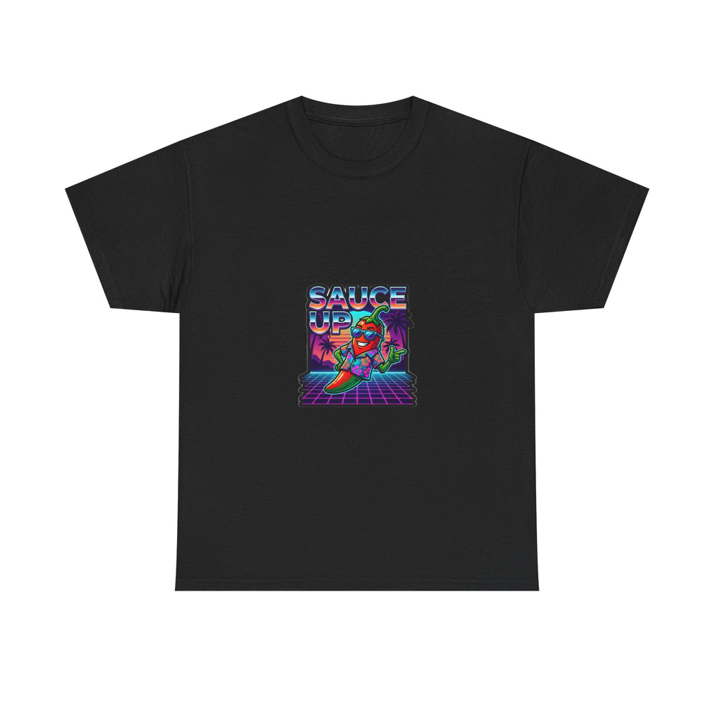 Unc's Table: Sauce Up Vaporwave Heat — T-Shirt