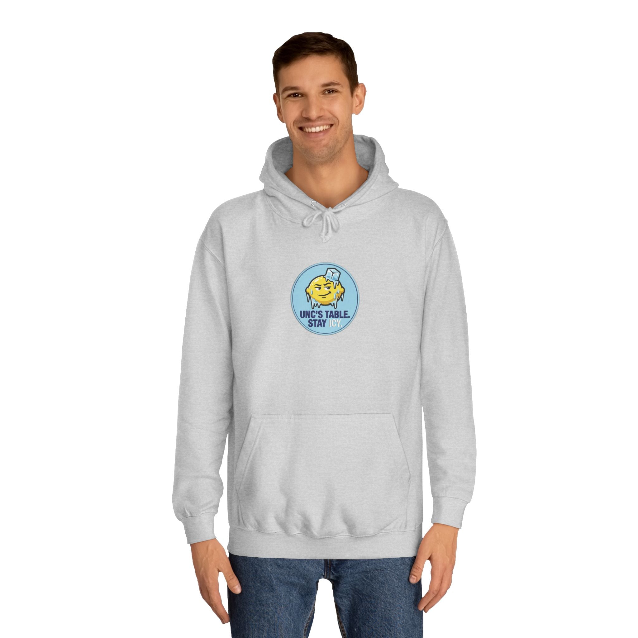 Unc's Table: Stay Icy Embroidered Patch Design — Hoodie