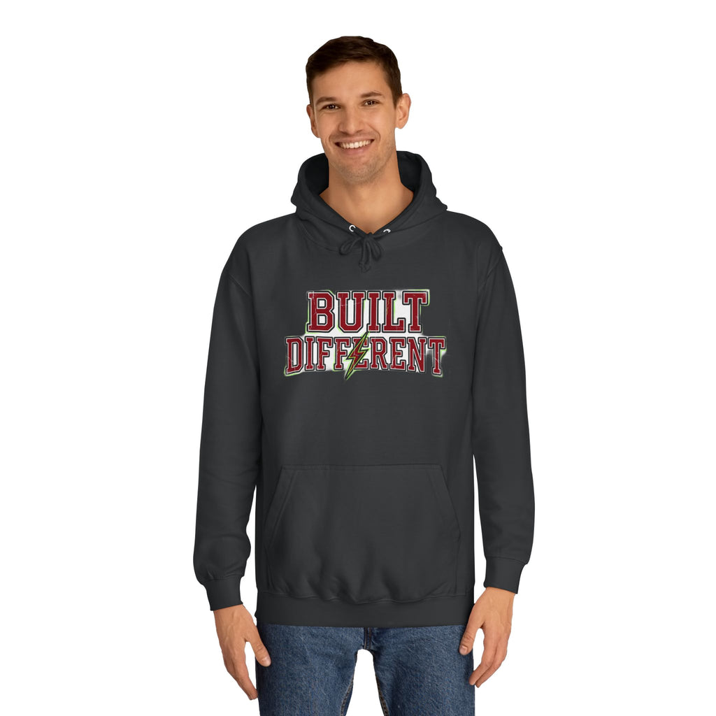 Built Different Retro Sports Graphic Tee — Hoodie