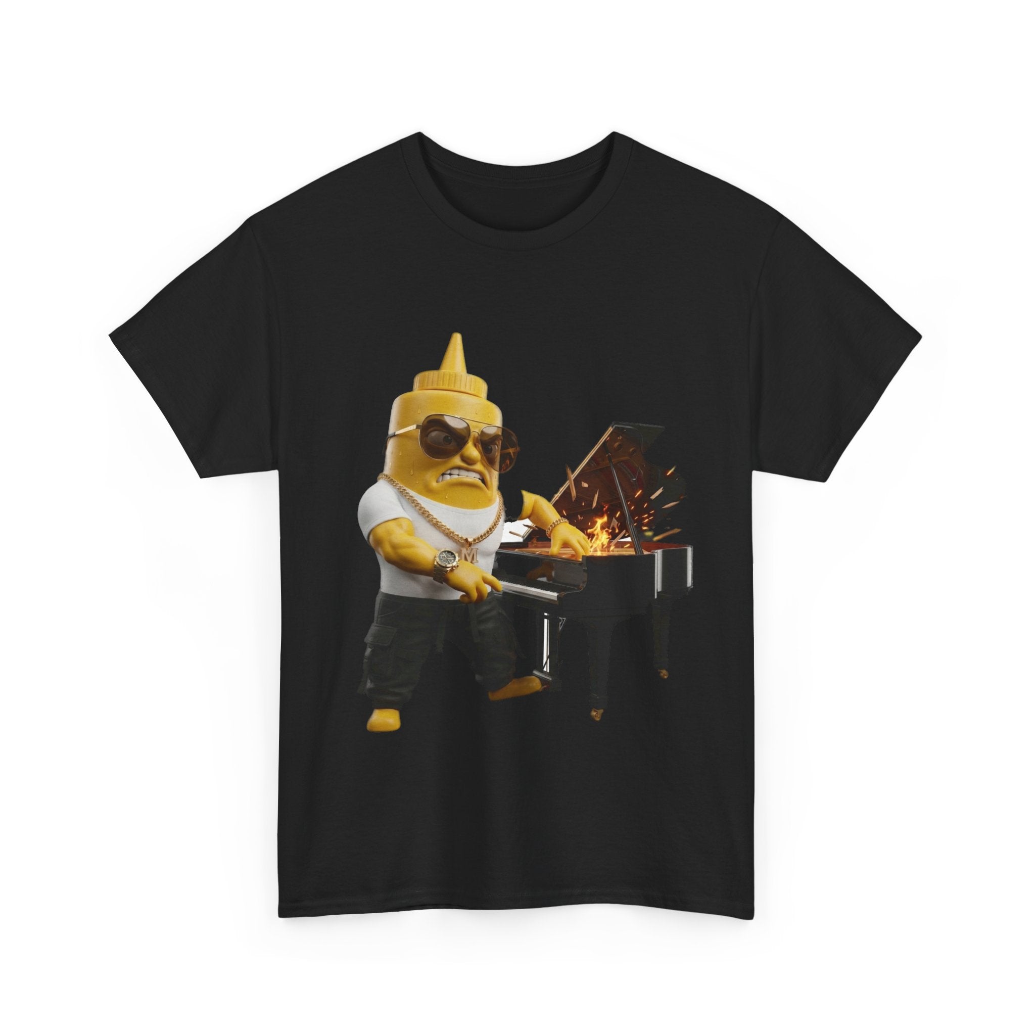 Uncs Table Muusttaarrdd Piano Rockstar — T-Shirt