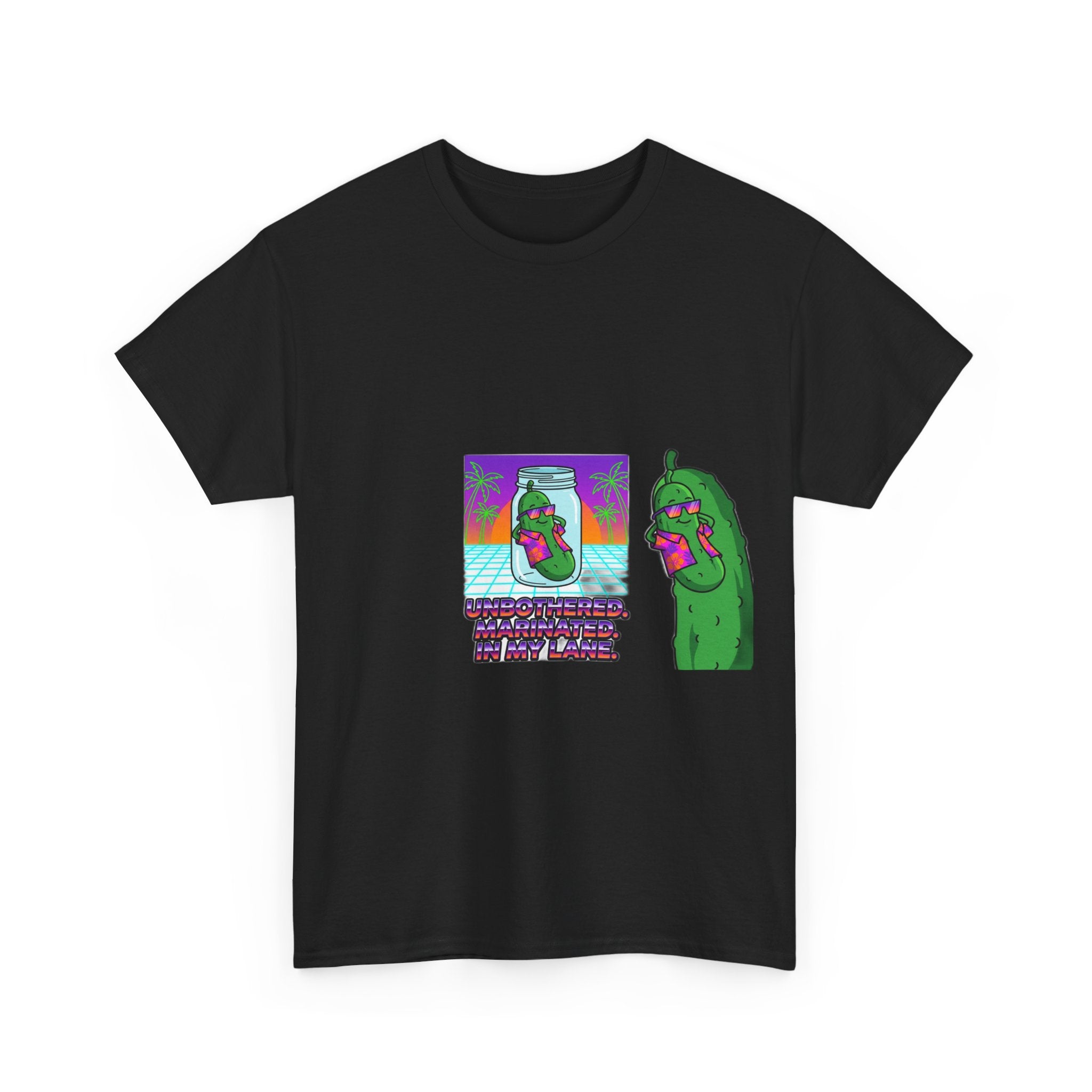 Unc's Table: Marinated & Unbothered Vaporwave Tee — T-Shirt
