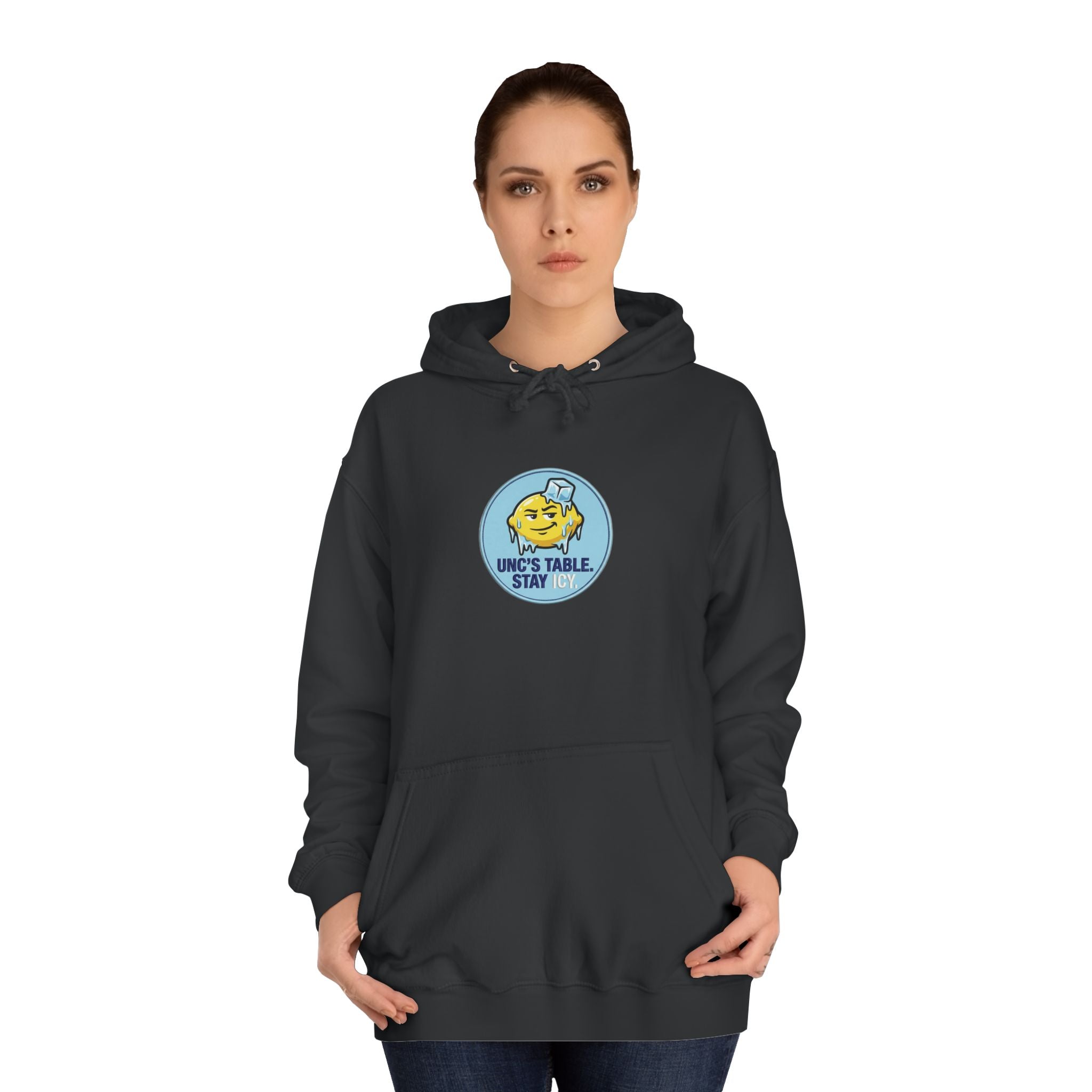 Unc's Table: Stay Icy Embroidered Patch Design — Hoodie