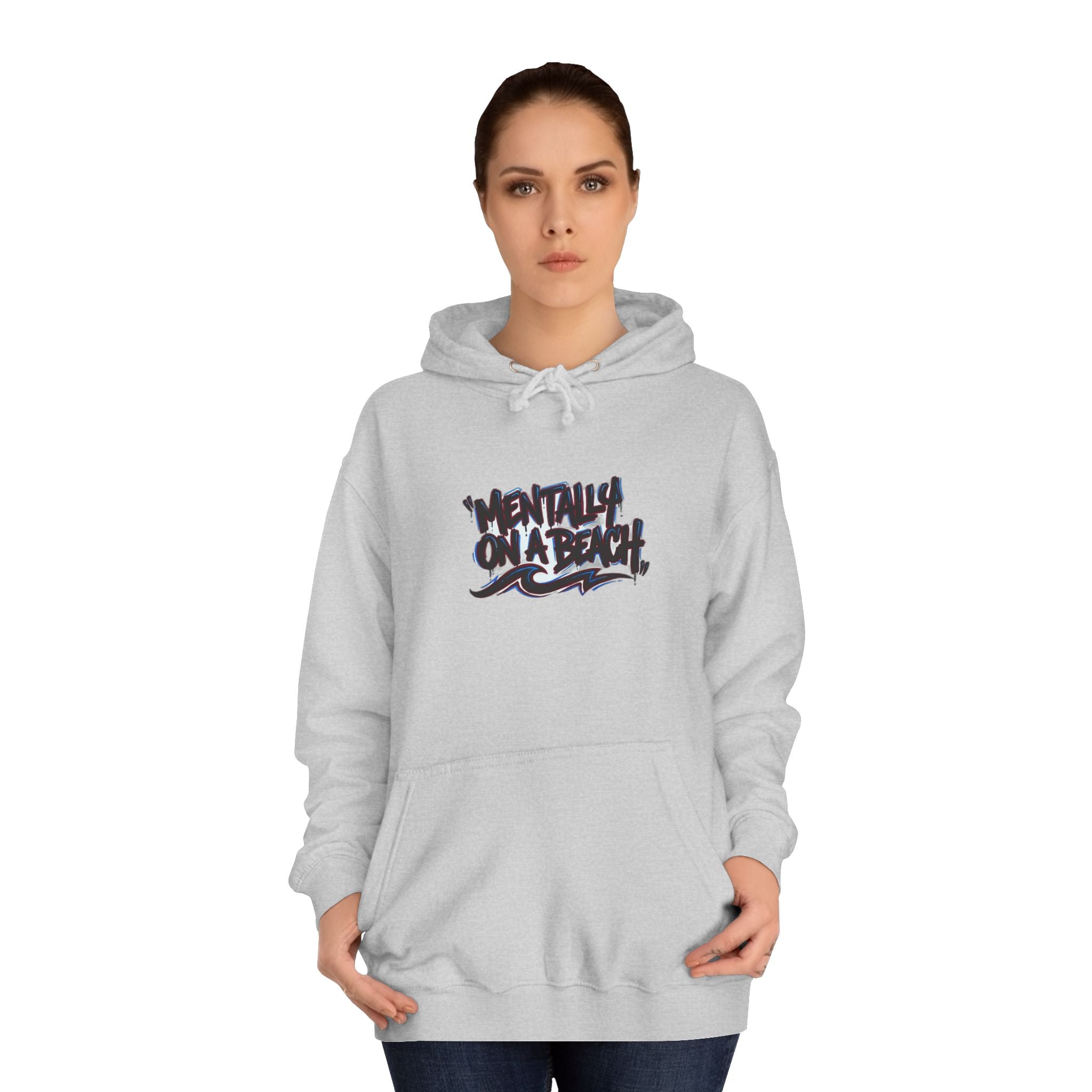 Mentally On A Beach Viral Meme Tee — Hoodie