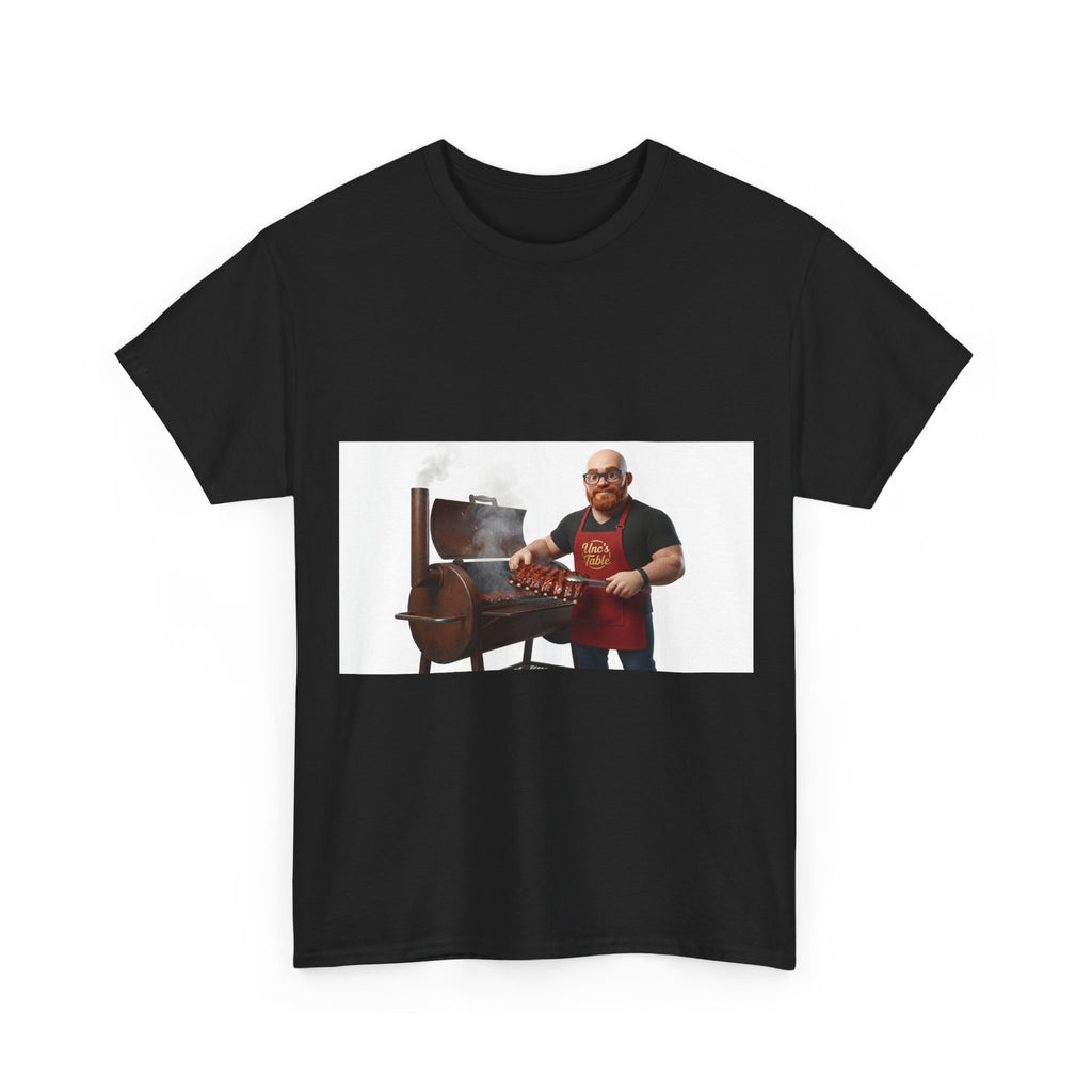 Unc's Table Smoker Ribs Vintage Illustration — T-Shirt