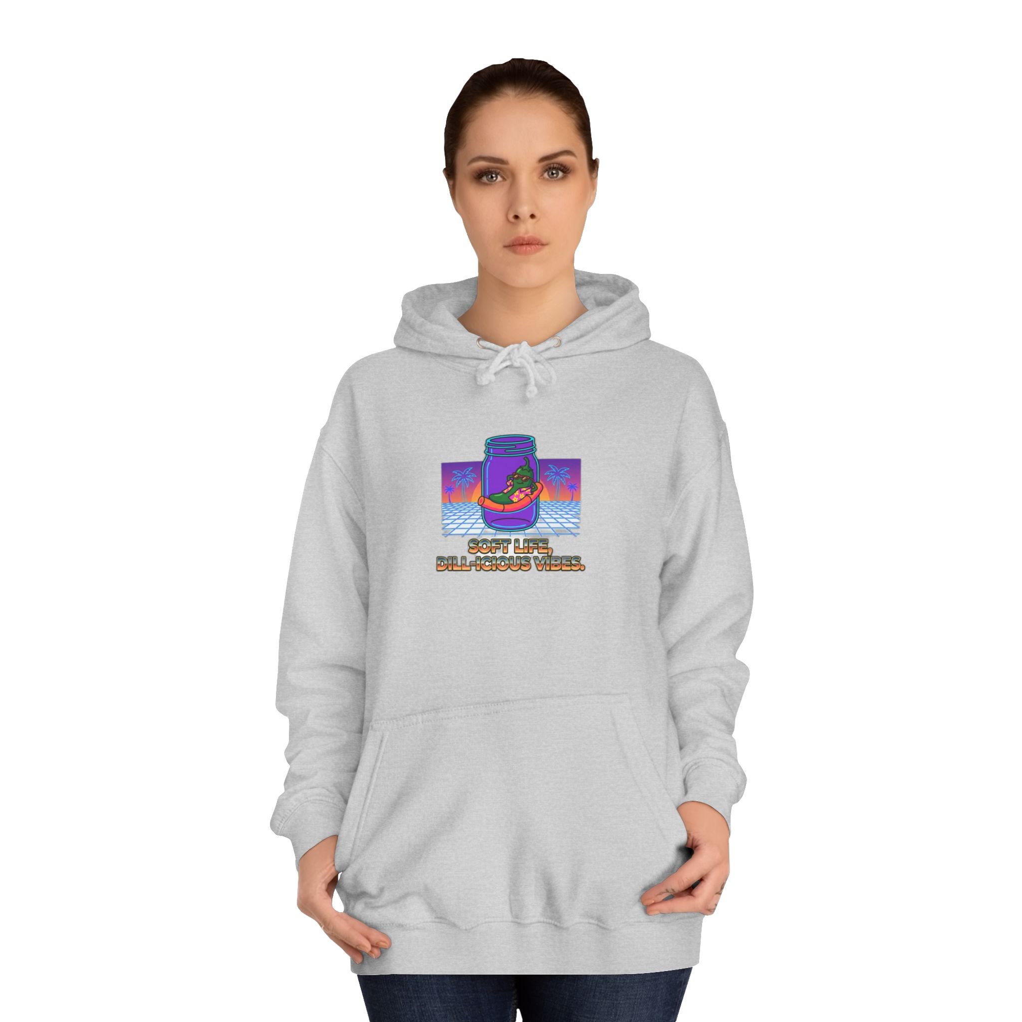 Unc's Table: Dill-icious Vibes Vaporwave Tee — Hoodie