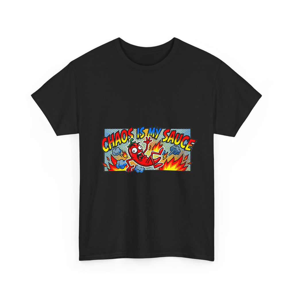 Unc's Table: Chaos Is My Sauce Comic Tee — T-Shirt