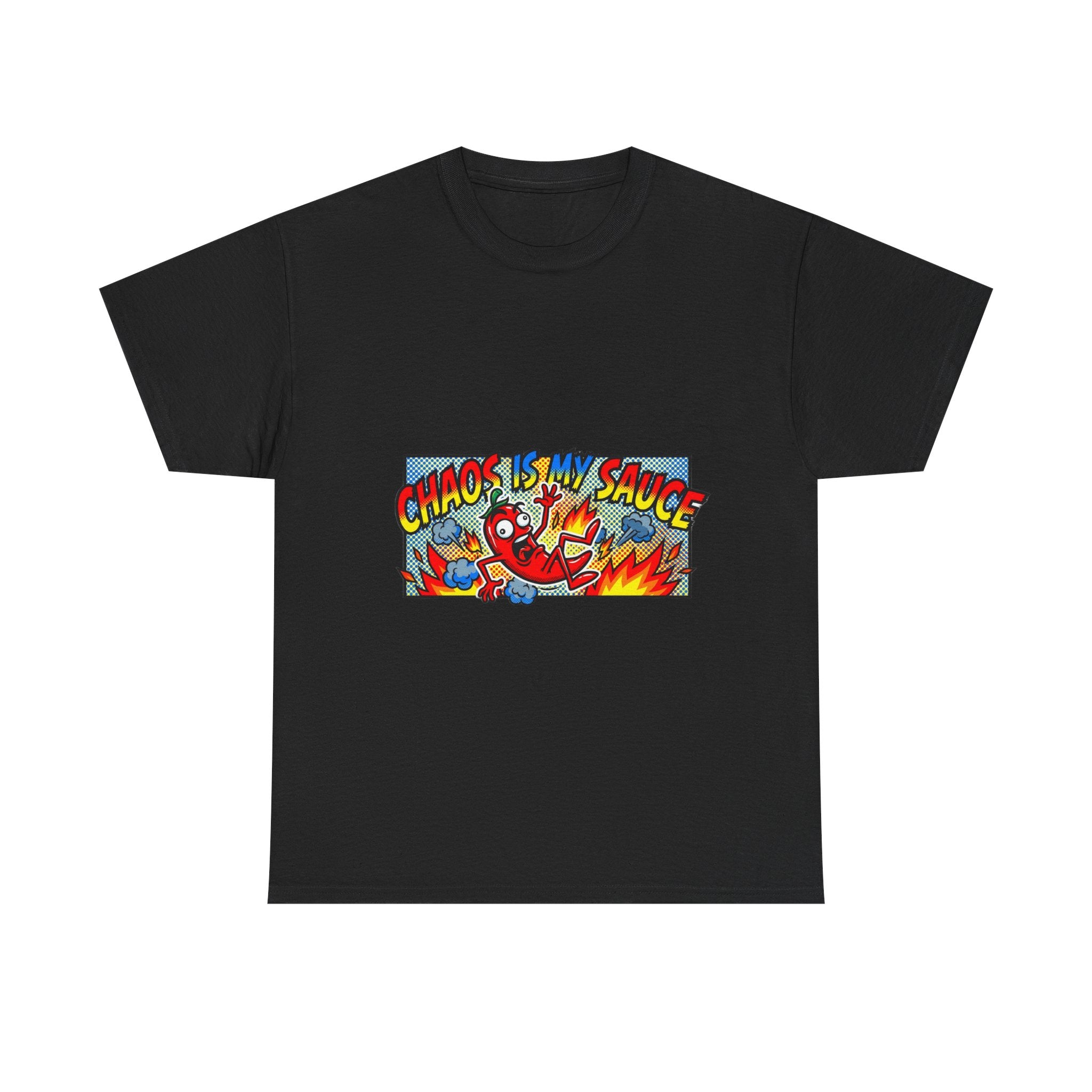 Unc's Table: Chaos Is My Sauce Comic Tee — T-Shirt