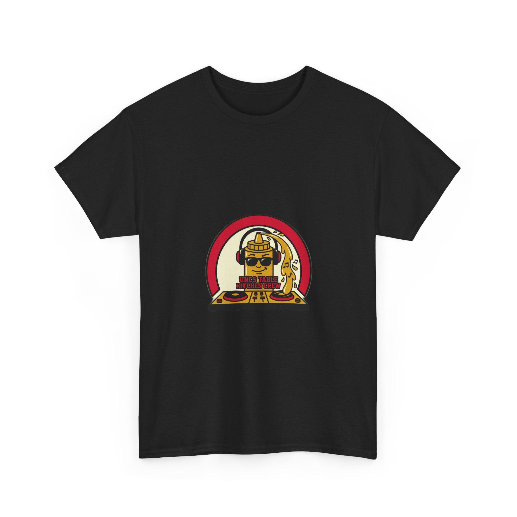 Unc's Table Mustarrdd Bottle "Kitchen Crew" Varsity Tee — T-Shirt