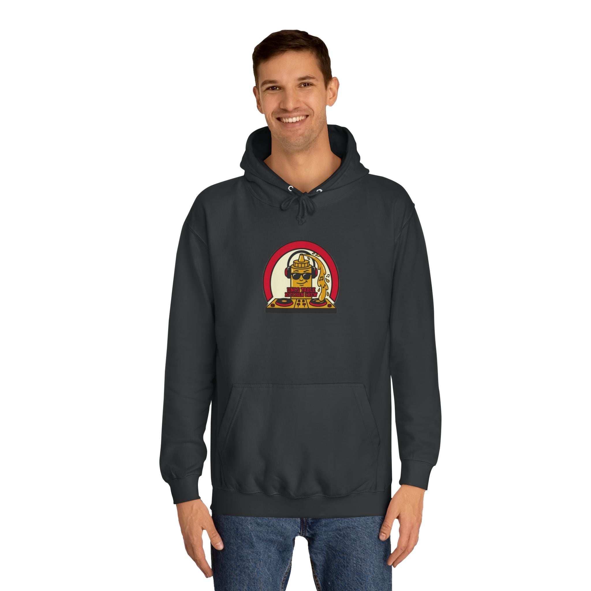 Unc's Table Mustarrdd Bottle "Kitchen Crew" Varsity Tee — Hoodie