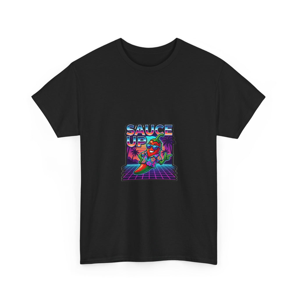 Unc's Table: Sauce Up Vaporwave Heat — T-Shirt