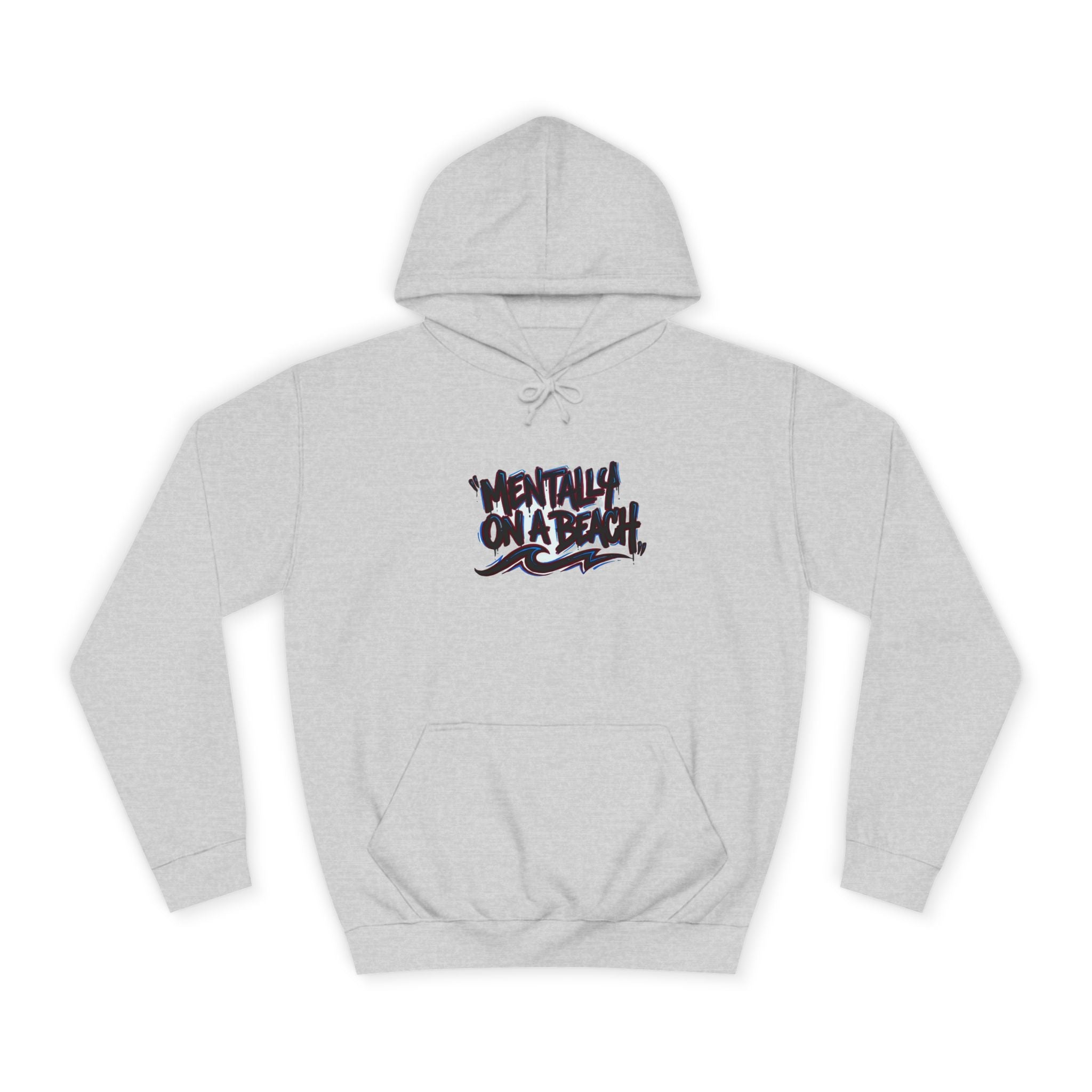 Mentally On A Beach Viral Meme Tee — Hoodie