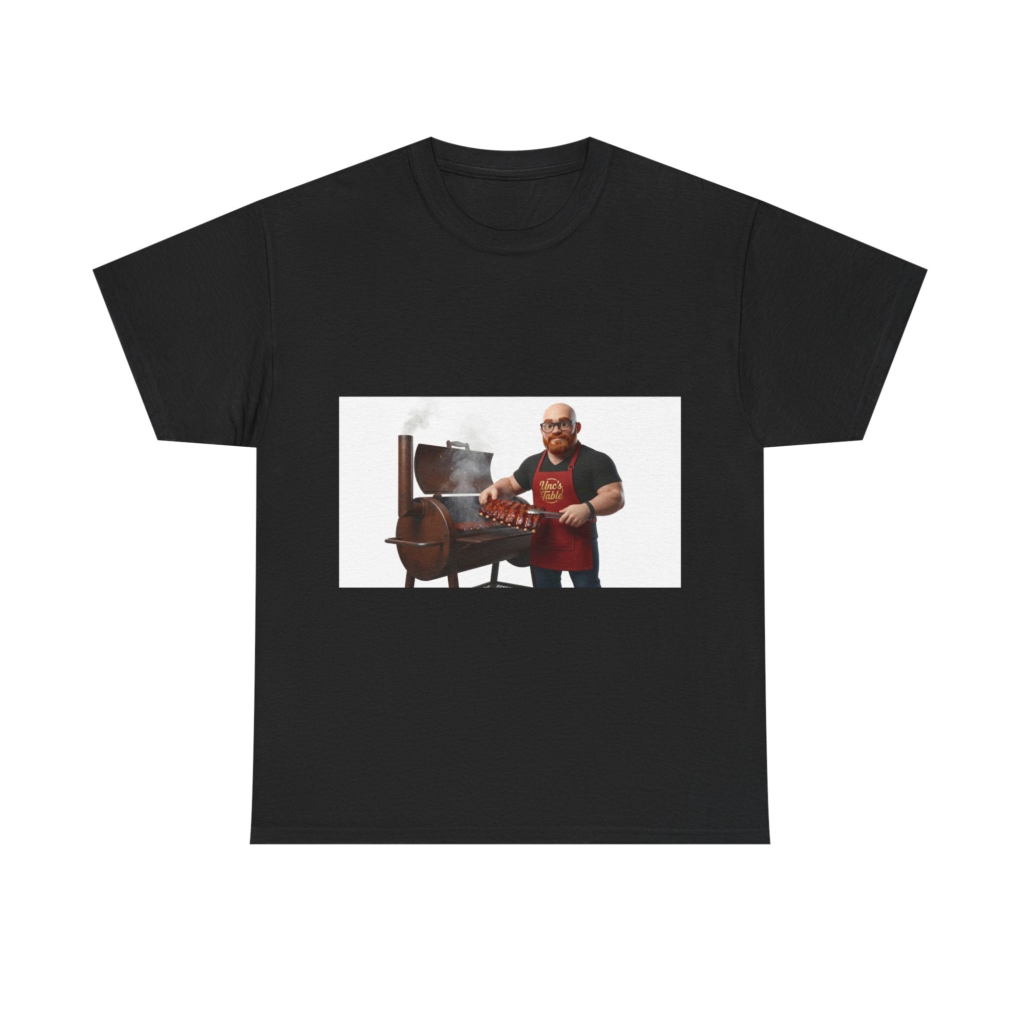 Unc's Table Smoker Ribs Vintage Illustration — T-Shirt