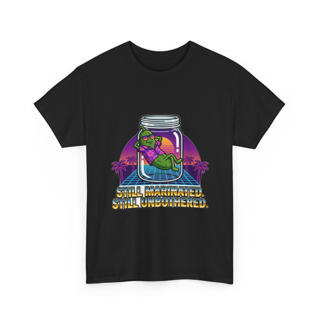 Unc's Table: Marinated & Unbothered Vaporwave Tee — T-Shirt