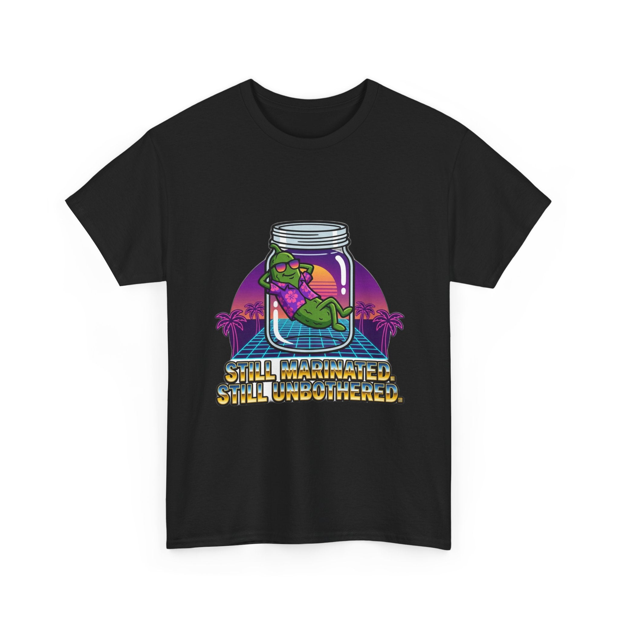 Unc's Table: Marinated & Unbothered Vaporwave Tee — T-Shirt