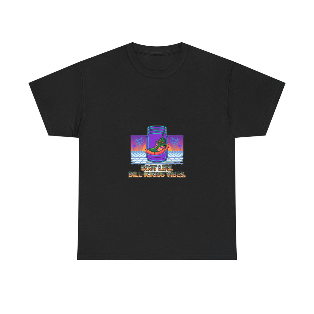 Unc's Table: Dill-icious Vibes Vaporwave Tee — T-Shirt