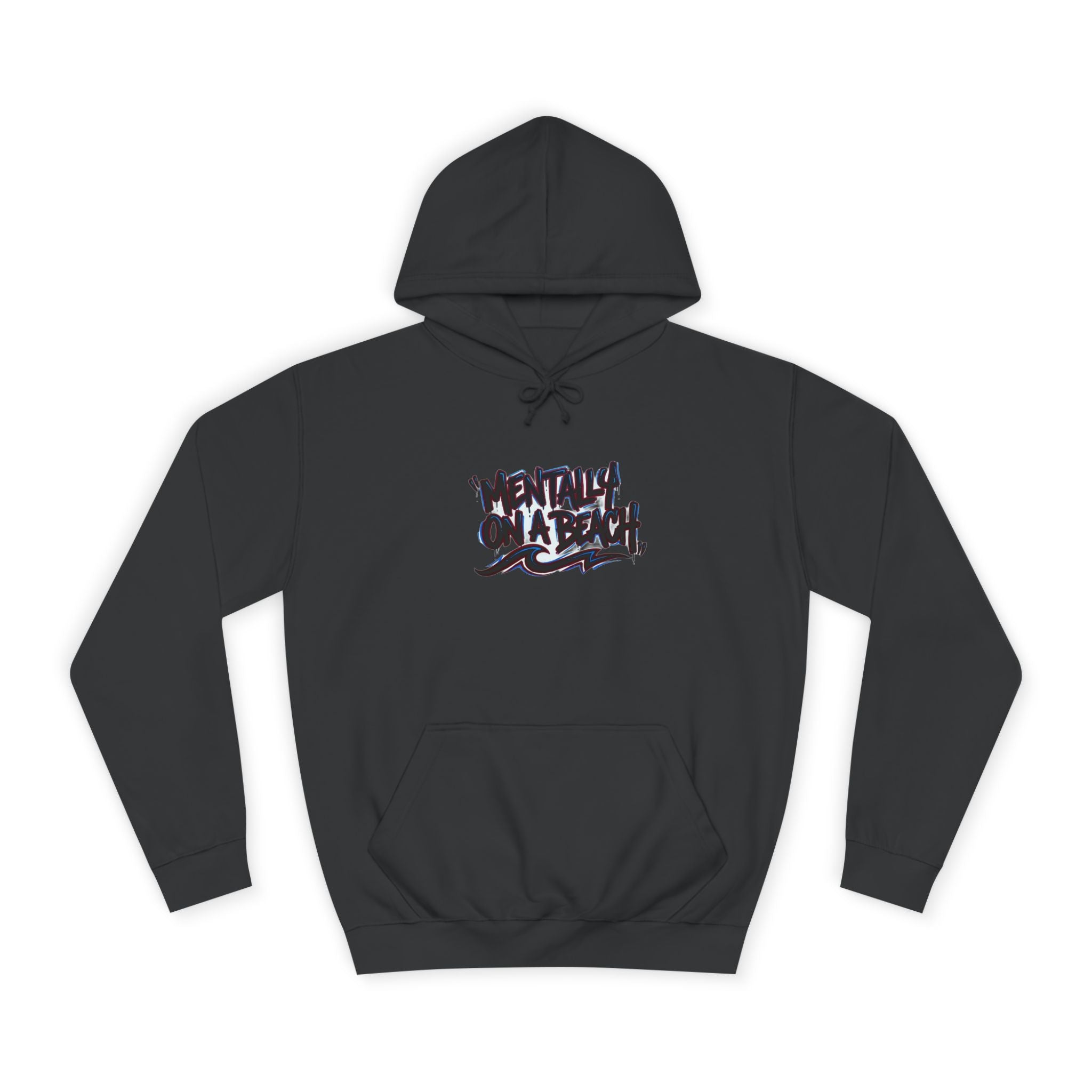 Mentally On A Beach Viral Meme Tee — Hoodie