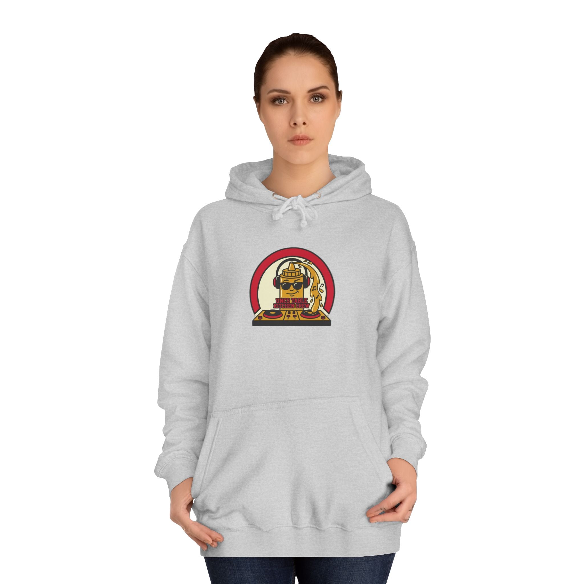 Unc's Table Mustarrdd Bottle "Kitchen Crew" Varsity Tee — Hoodie